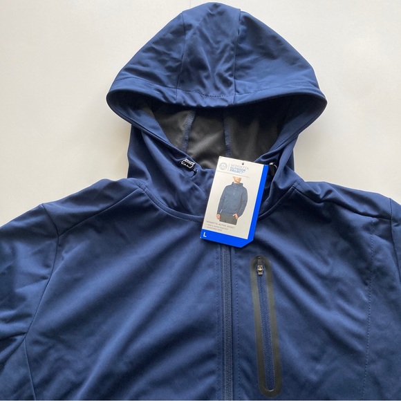 Mondetta Mens Hooded Active Jacket Size Large Navy NWT - Picture 4 of 12